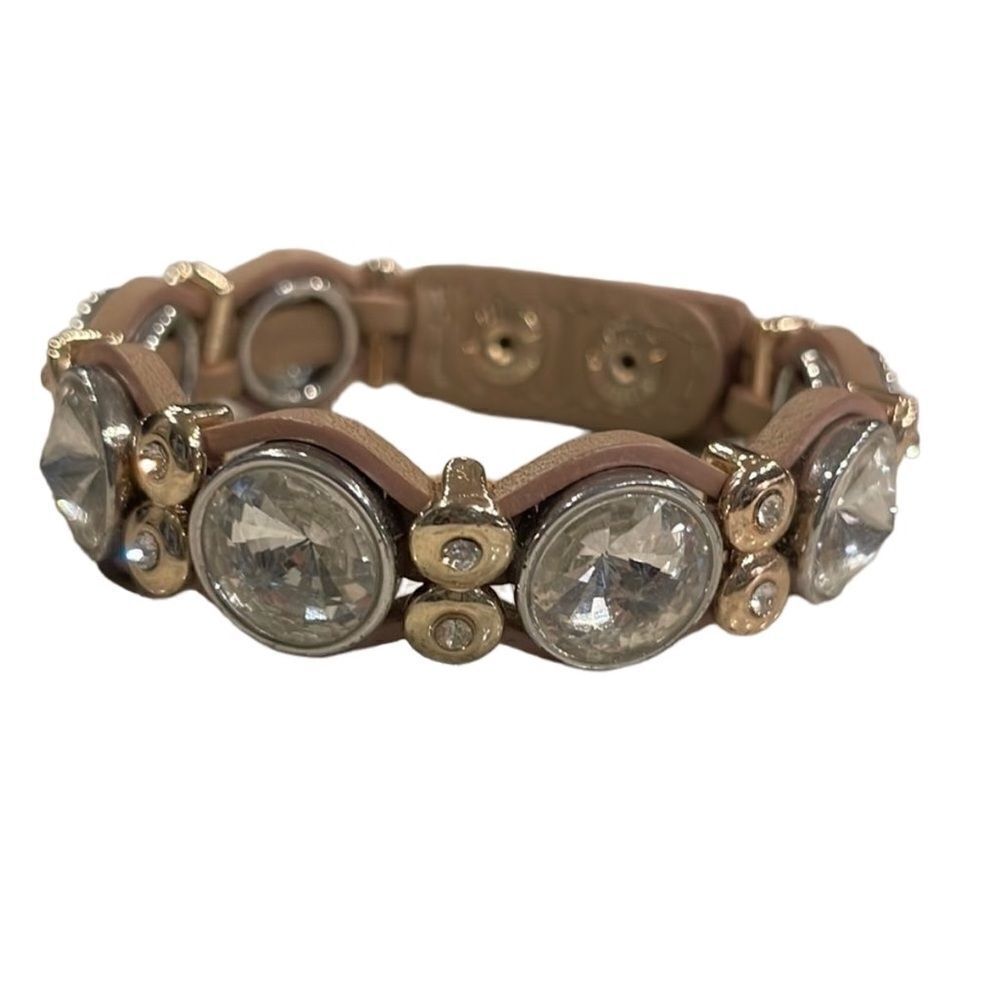 Tan and Gold Bracelet